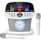Singing Machine Platinum Plus – Wi-Fi Karaoke Machine for Adults & Kids with 2 Wireless Microphones, Bluetooth Party Speaker, Voice Effects, YouTube & Spotify Streaming – The Ultimate Party System