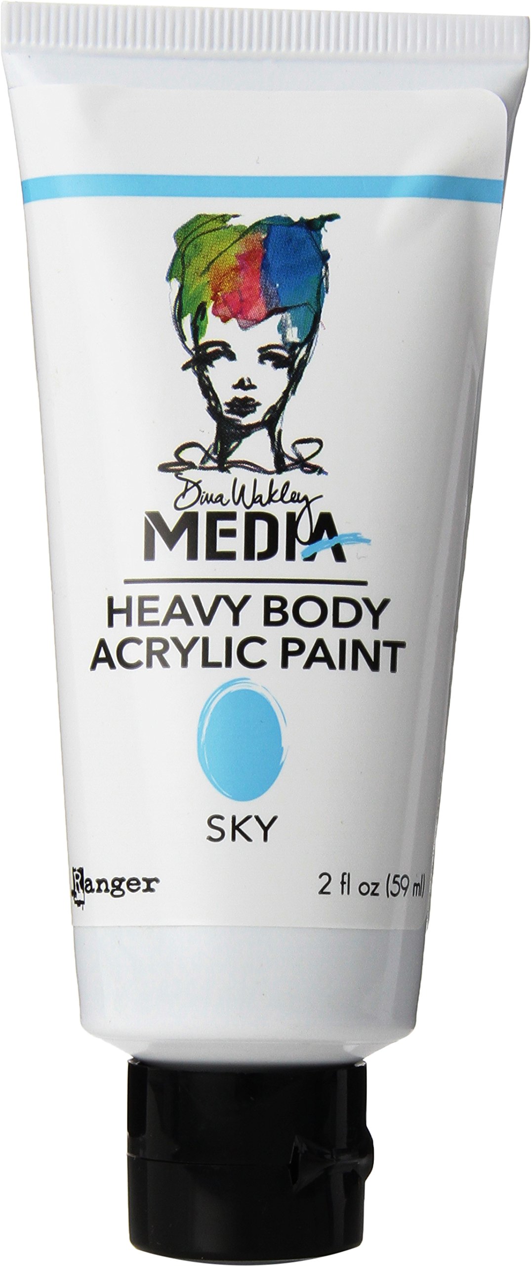 Ranger Dina Wakley Media Heavy Body Acrylic Paint 2oz-Sky