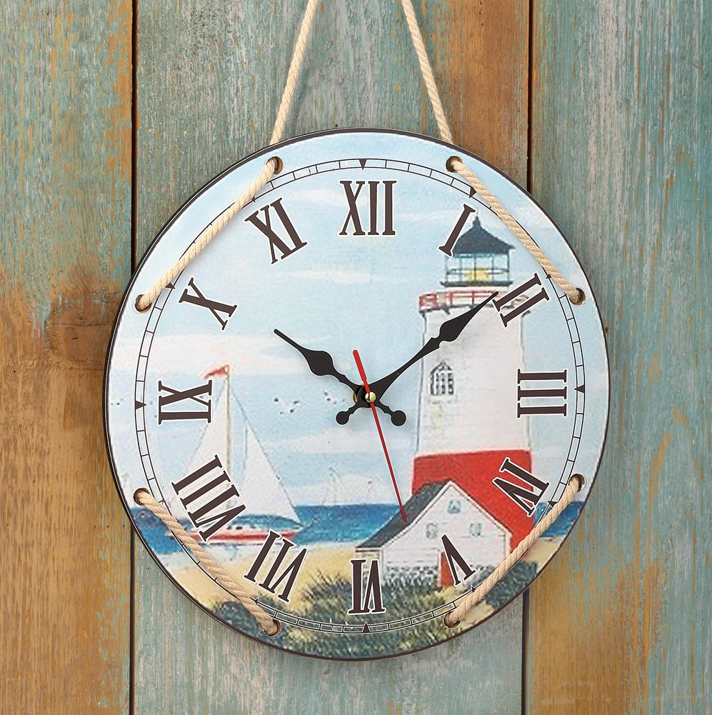 Lighthouse Wall Clock Home & Kitchen