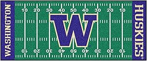 FANMATS NCAA University of Washington Huskies Nylon Face Football Field Runner