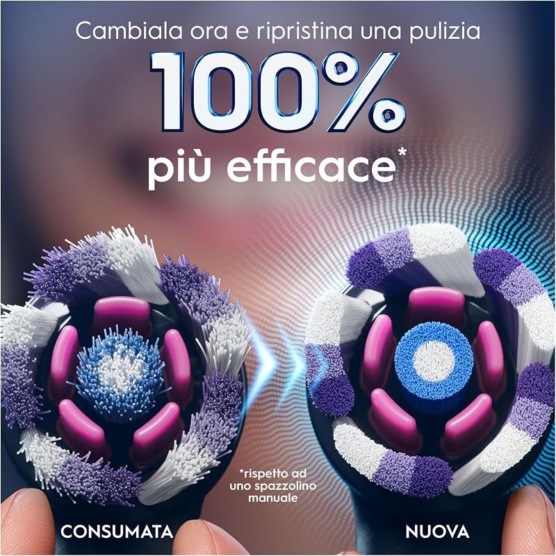 Testine di Ricambio iO Radiant White, Nere, 4 Ricambi
