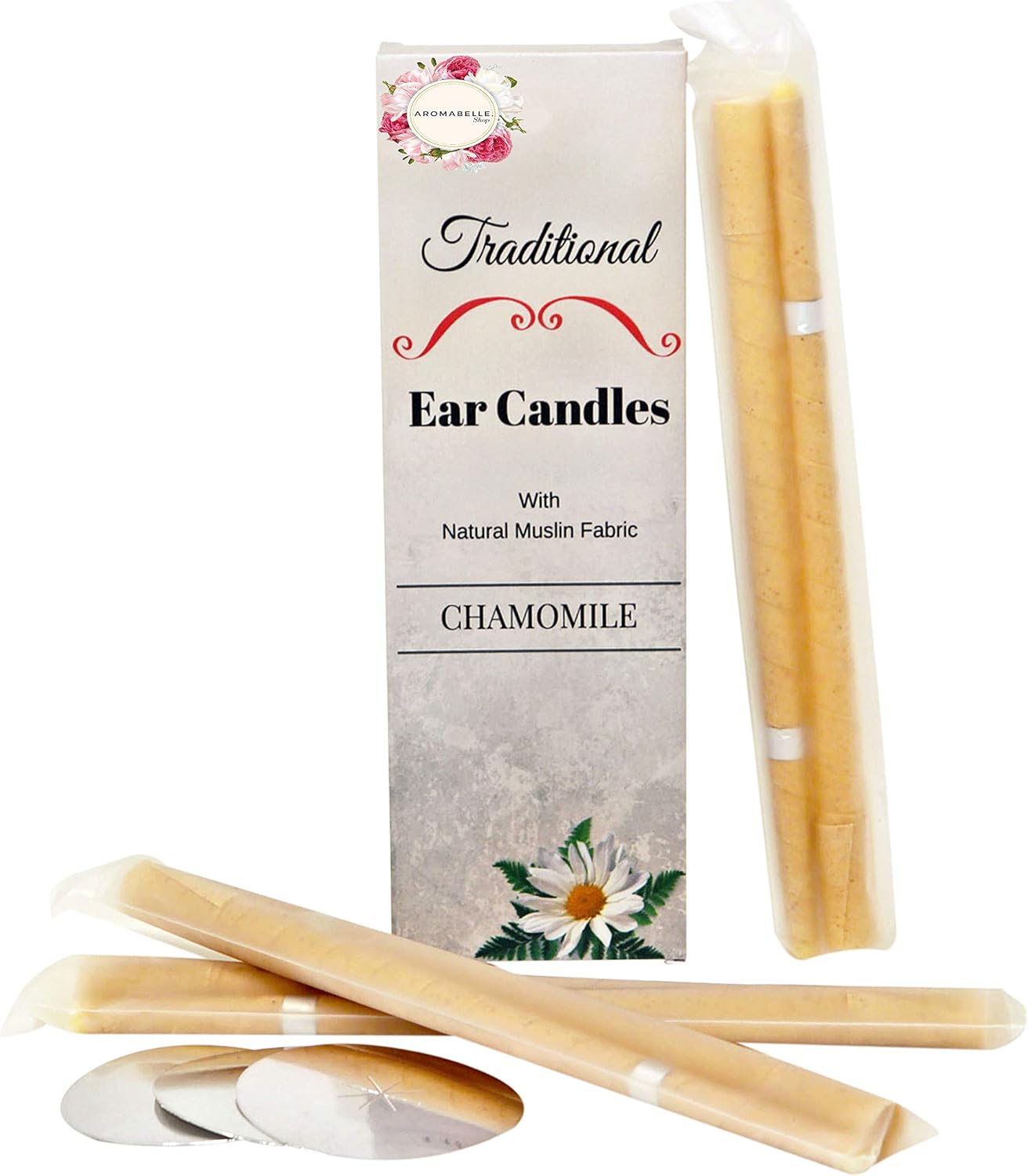 Traditional Chamomile Ear Candles for Ear Candling & Aromatherapy 6