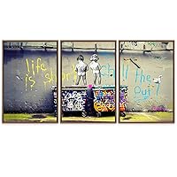 SIGNWIN Framed Canvas Wall Art Japanese Style Canvas Prints Home Artwork Decoration for Living Room,Bedroom - 16