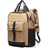 SUNNY BIRD Laptop Backpack, 15.6 Inch Laptop Work Bag, Wide Open Casual Daypack for Women, Men and Adult (Brown)