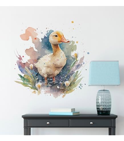 Watercolor Pig Wall Stickers - Removable Vinyl Decals For Nursery, Kids Room, Bathroom