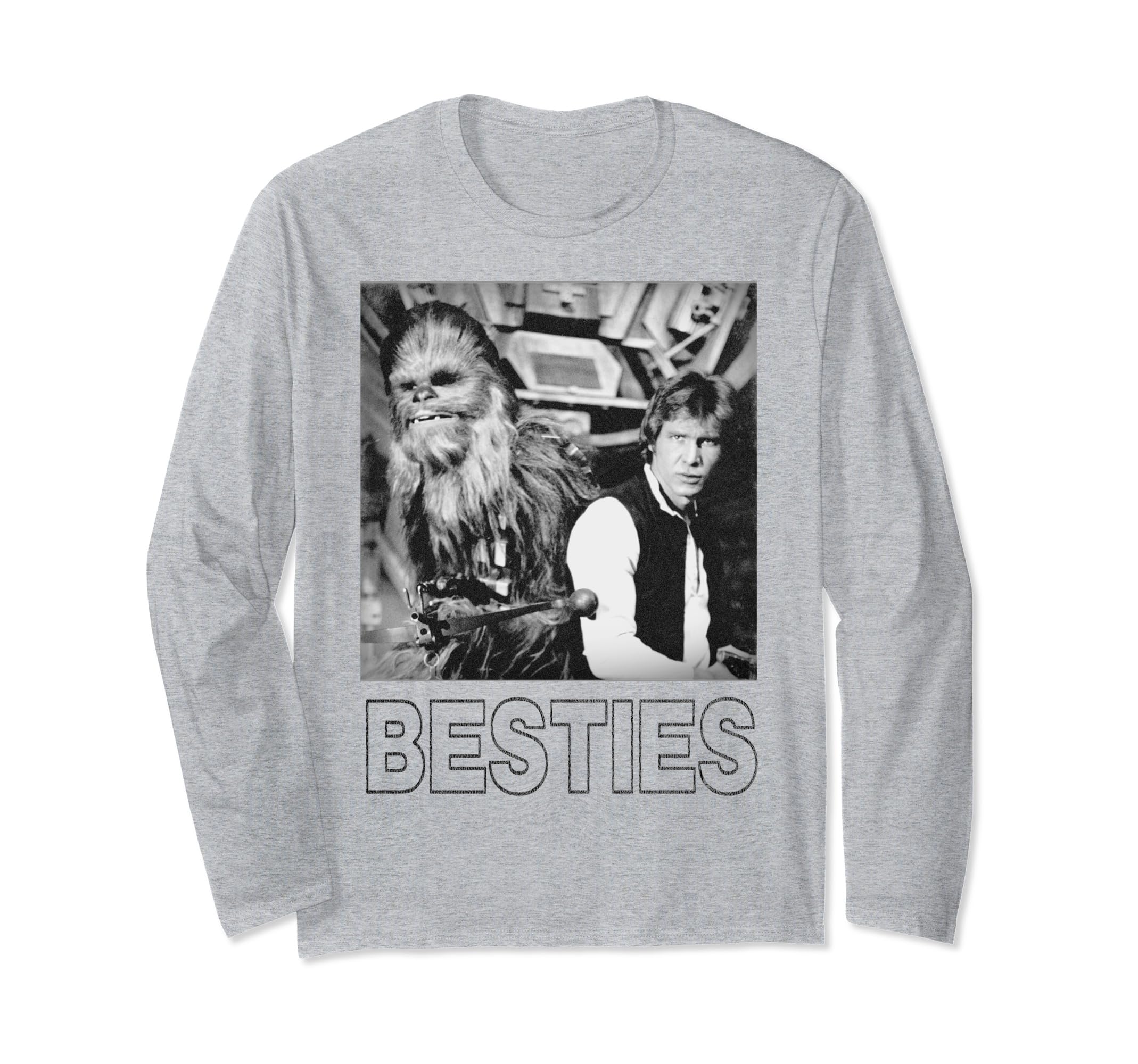 Star Wars Han Solo Chewbacca Besties Long Sleeve T-Shirt