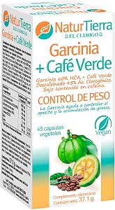 Naturtierra Naturtierra Garcinia + Café Verde 45 Cápsulas Vegetales 80 g :  Amazon.es: Salud y cuidado personal