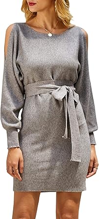 knit dress with belt