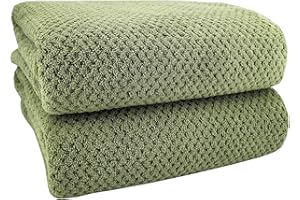 ANKING 40x80 Inches Bath Sheets Extra Large Bath Towels for Adults Super Soft Quick Dry Light Weight Lint Free Microfiber Shower Towels (Sage Green, 2Pack)