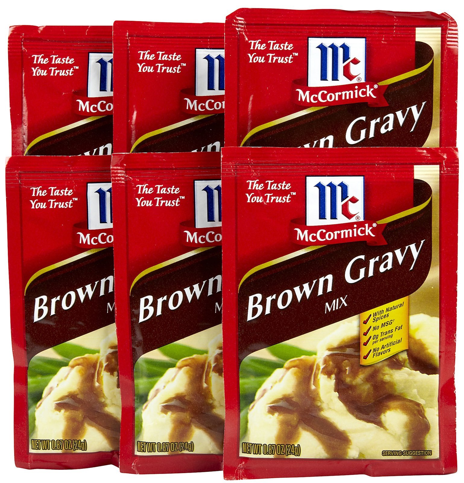 McCormick Turkey Gravy Mix 0.87 oz (Pack of 12) Grocery