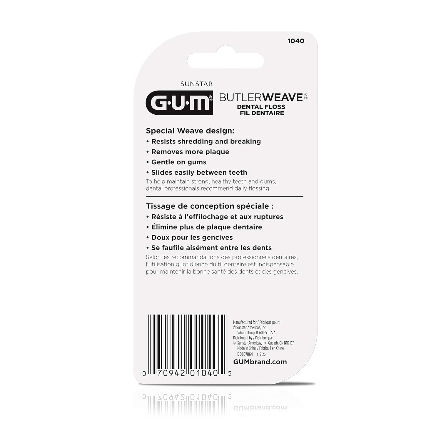 GUM Butler Weave Unwaxed 200 yrds: Health & Personal Care