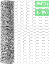 TOYPOPOR Chicken Wire 40cm x 10m Galvanized Hex Mesh Fence Outdoor view 8