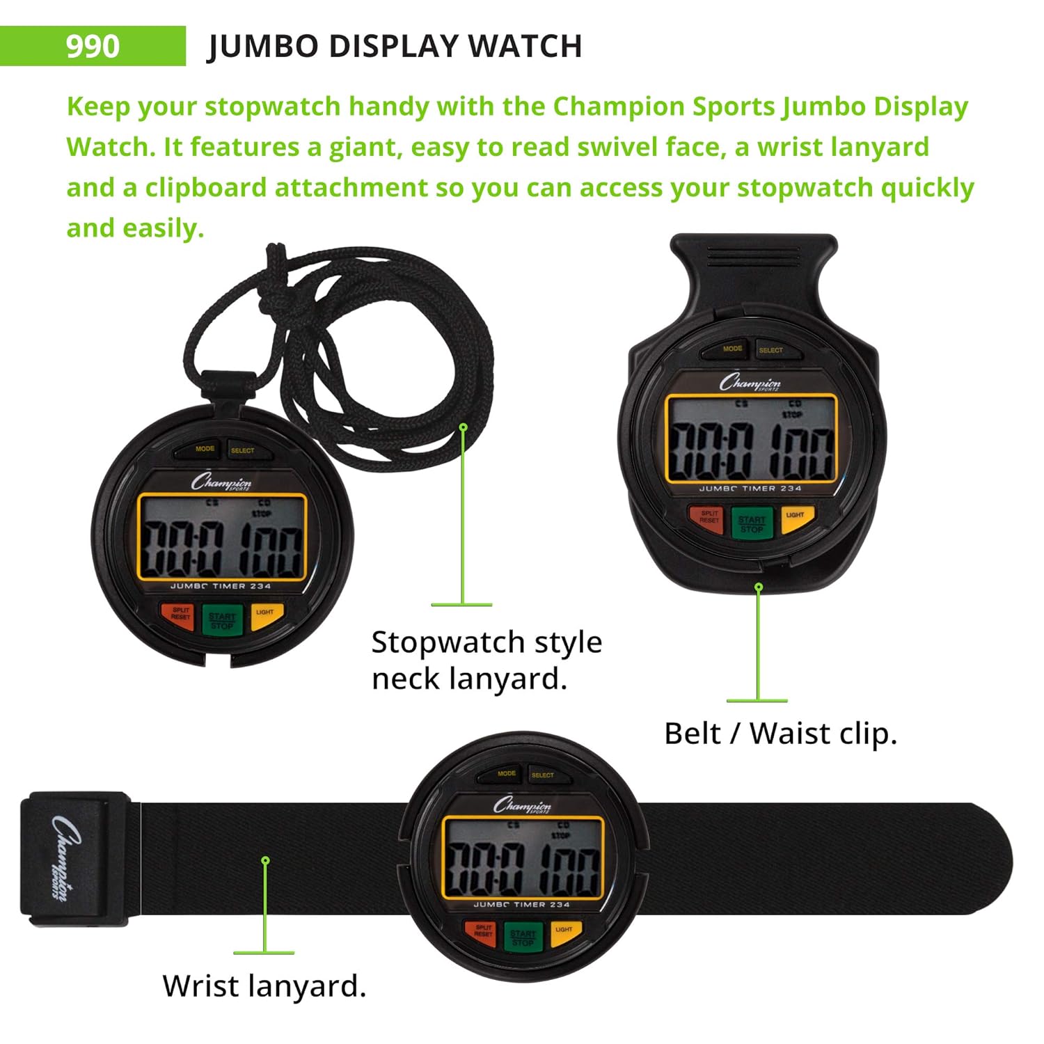 champion sports stopwatch manual