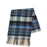 REALITY&FANTASY Cashmere and 100% soft Lambs Wool Plaid Tartan Winter Scarf for Men and Women
