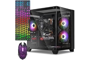 ZER-LON Gaming PC Desktop Computer, Core I5 up to 3.6GHz, Radeon R7 350 4G