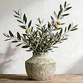 ELYSIIRENA Ceramic Vase, 5.5 Inch Pottery Farmhouse Rustic Vase, Handcrafted Weathered Vases, Small Flower Vase for Home Decor, Living Room, Table, Shelf, Mantel, Neutral