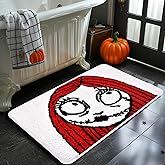 KGNN Halloween Decorations Nightmare Christmas Bathroom Rugs Sally Bath Mat Non-Slip Absorbent Spooky Bath Rugs for Indoor Bathroom Floor Mats Before Christmas Home Room Decor