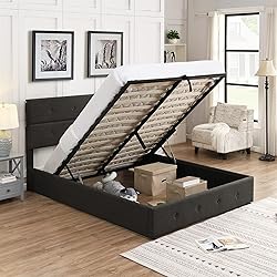 Harper & Bright Designs Lift Up Storage Bed Queen