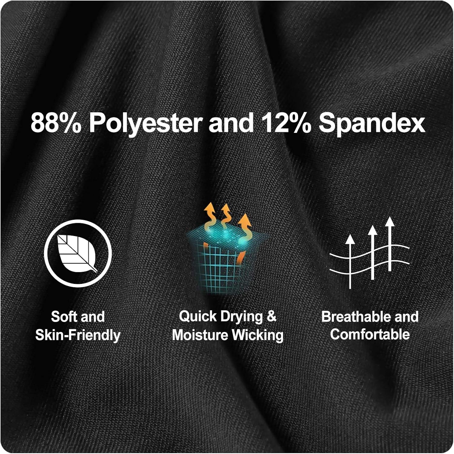 Roadbox Men's Compression Shorts 3 Pack, Cool Dry Athletic Baselayer Workout Underwear: Clothing