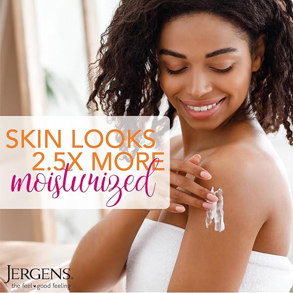 JERGENS HYDRATING COCONUT BODY LOTION, HAND AND BODY MOISTURIZER HYDRATES DRY SKIN INSTANTLY, INFUSED WITH COCONUT OIL, DERMATOLOGIST TESTED, 16.8 OZ