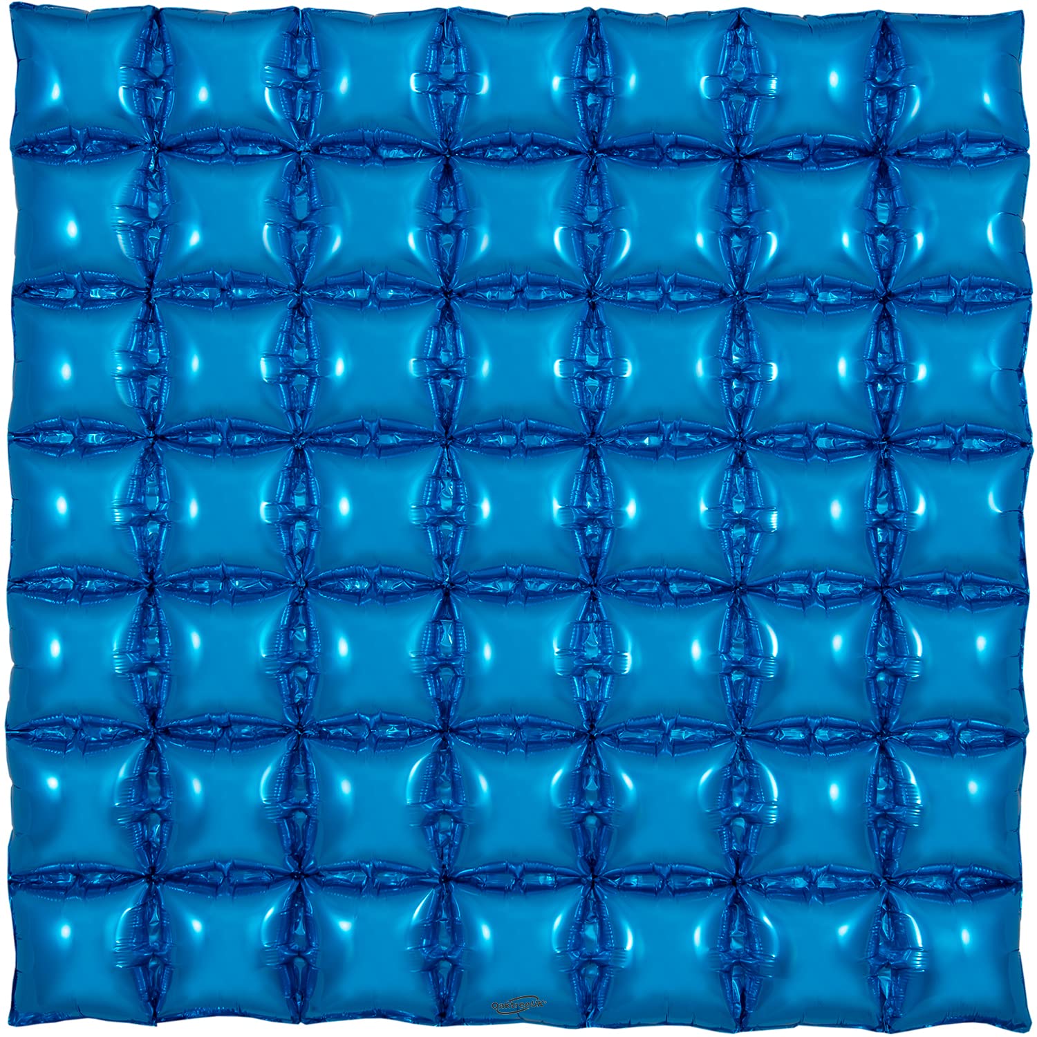 Oaktree 36" Blue 7x7 Waffle Foil Balloon Packaged