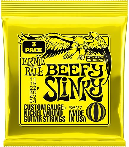 ERNIE BALL Coated Slinky 23個セット Amazon.com: Ernie Ball 2627 Beefy Slinky 11-54 (6 Pack Bundle