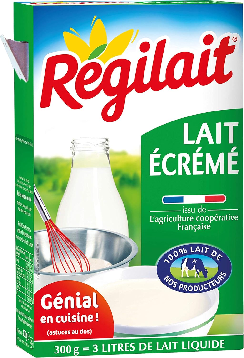 Regilait Lait En Poudre Ecreme 300 G Net Amazon Fr Epicerie