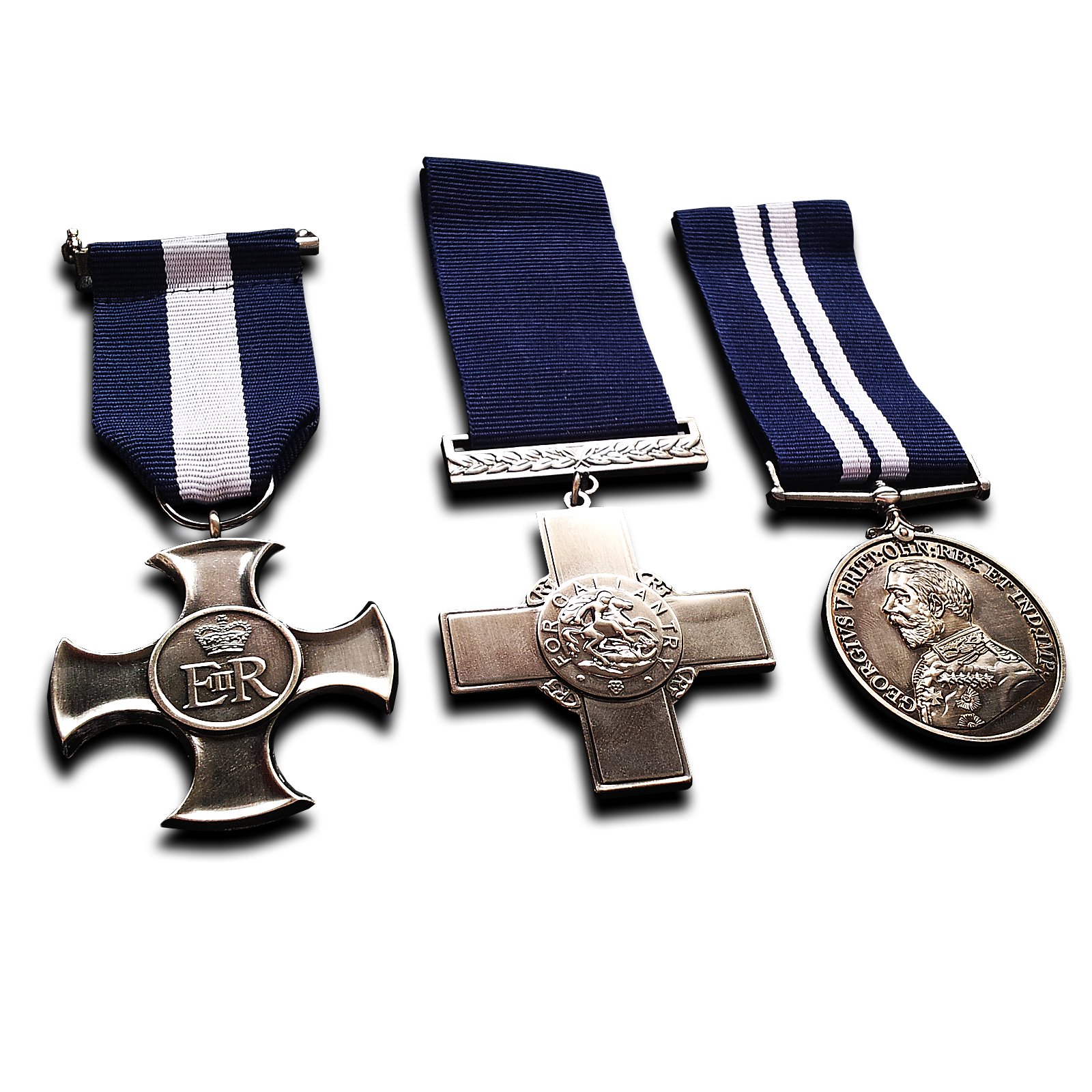 Goldbrothers13 Military Medal Group Set Distinguished Service Cross, George Cross & Dsm Replica