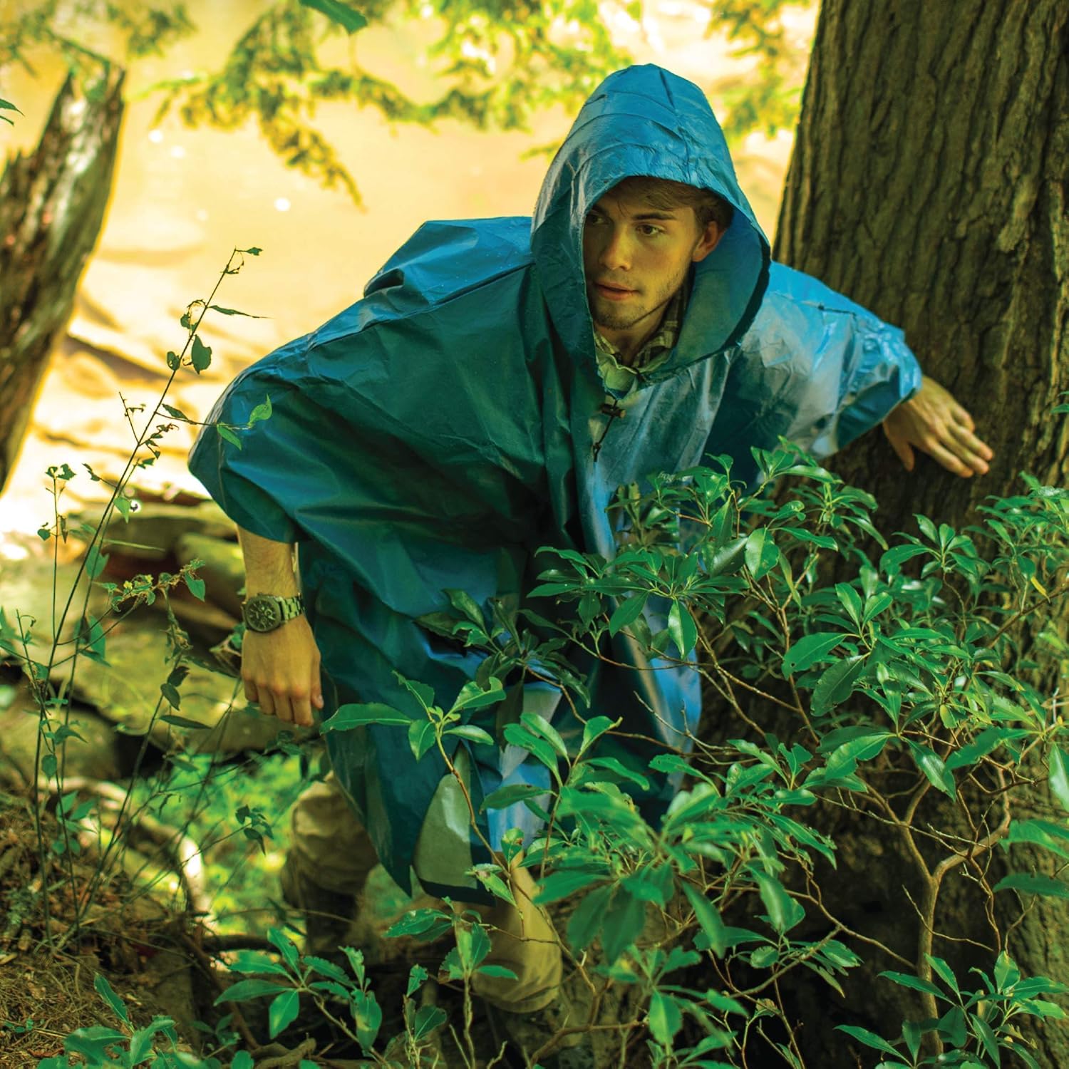 FROGG TOGGS Men's Ultra-Lite2 Waterproof Breathable Poncho, Carbon Black, One Size: Clothing