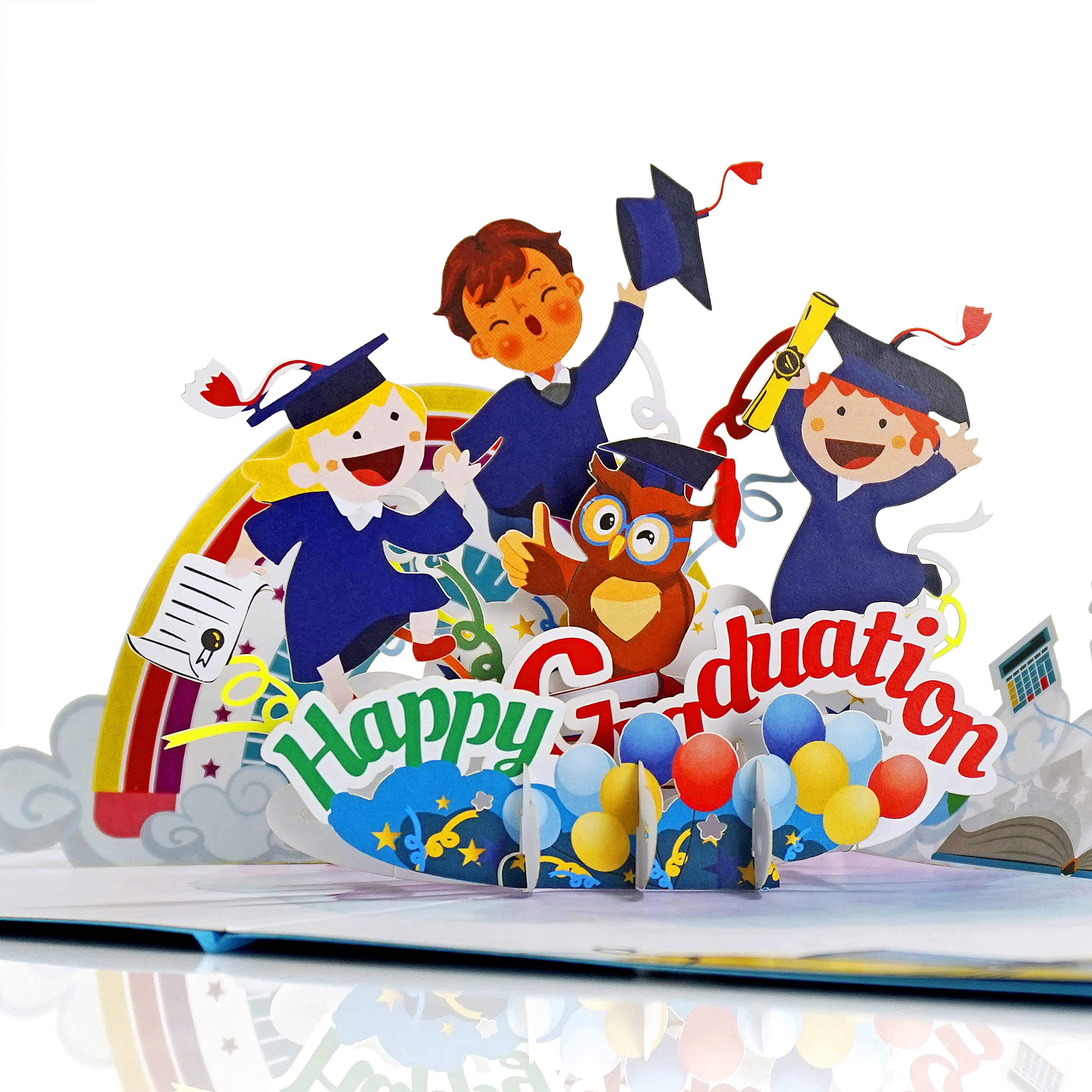 CUTPOPUP Happy Graduation Card Pop Up, 3D College Graduation Card, High School Graduation Card Pop Up, Thank You Graduation Cards 2023 (Happy Graduation) US8-23UK1520