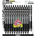Zebra Pen Z-Grip Retractable Ballpoint Pen, Medium Point, 1.0mm, Black Ink, 24 Pack (Packaging may vary)