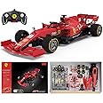 Voltz Toys Licensed Ferrari F1 SF1000 RC Car Building Kit, 1/16 Scale Supercar Assembly Set with Remote Controller, Licensed Model, 65 Pieces, STEM Kits for Kids and Adults, Ages 8+ (Ferrari SF1000)