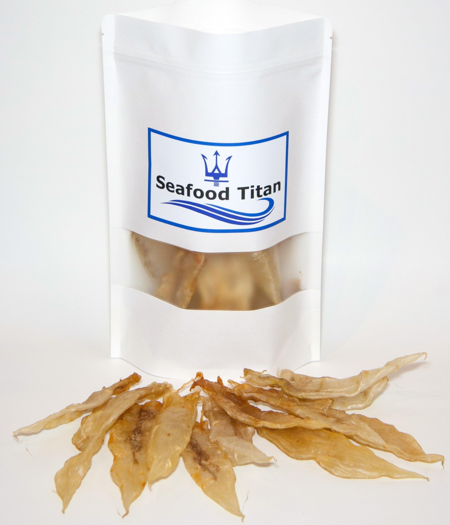 Wild Caught Yellow Croaker aka Corvina Fish Maws Collagen Huan Hua Jiao 黃魚花膠 (453 gram (1 LB) 60-70 pcs)