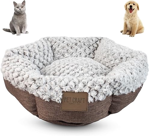 round memory foam dog bed