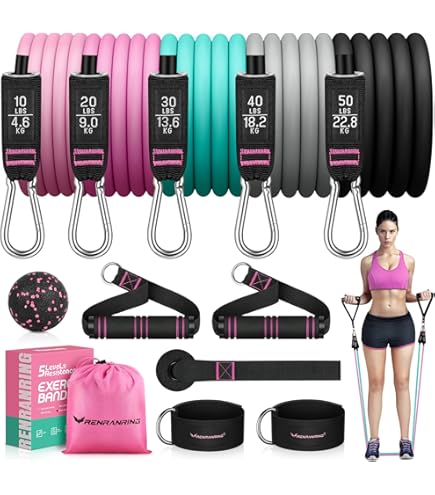 Amazon.com: BODi Portable Resistance Bands Kit with Control Track