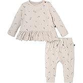 Modern Moments by Gerber baby-girls Hacci Top and Pant Set