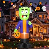 HZGDEJTG 5FT Frankenstein's Monster Outdoor Inflatable Decoration, with Built-in LED Lights, Suitable for Indoor and Outdoor patios, lawns, Festive Exterior Walls, Terrace Decorations, etc.