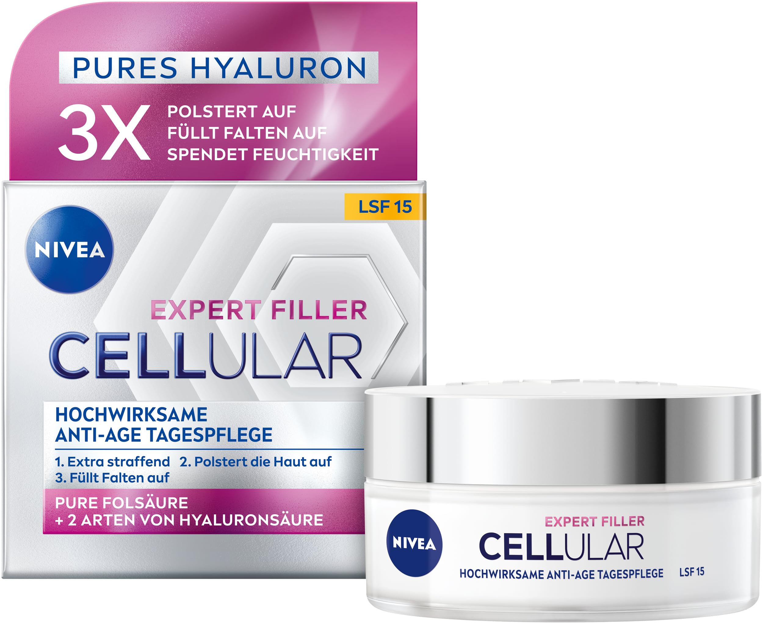 NIVEA Cellular Expert Filler Hochwirksame Anti-Age Tagespflege LSF15