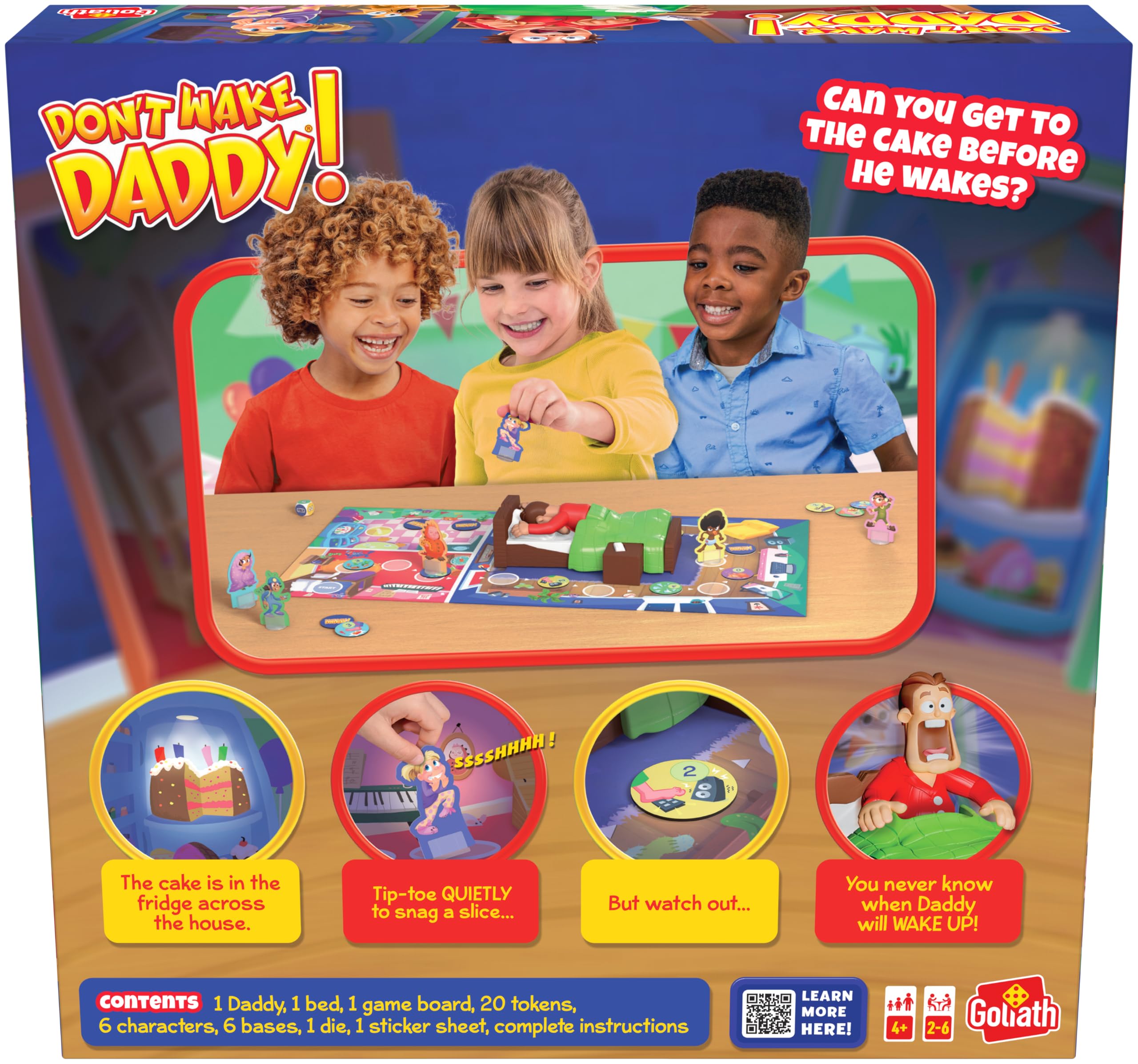 Goliath Don't Wake Daddy Board Game | Surprise Action Game for Kids | 2-6 Players, Ages 4+