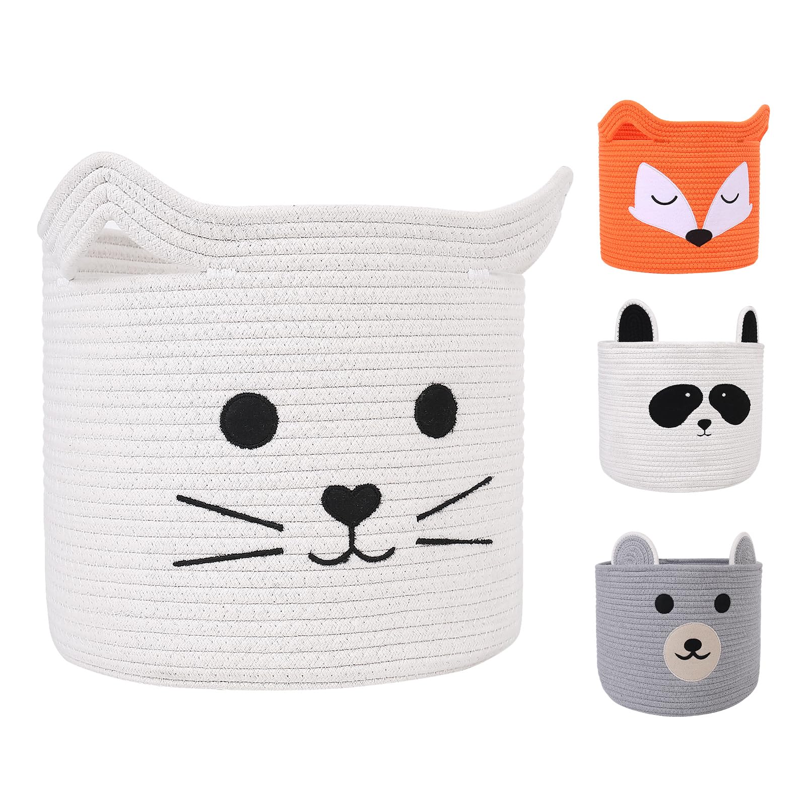 ACOHSY Foldable Storage Baskets and Boxes, 30x30x30 Toy Storage, Kallax Compatible, Multipurpose for Washing, Dog Toys, Clothes — image 1