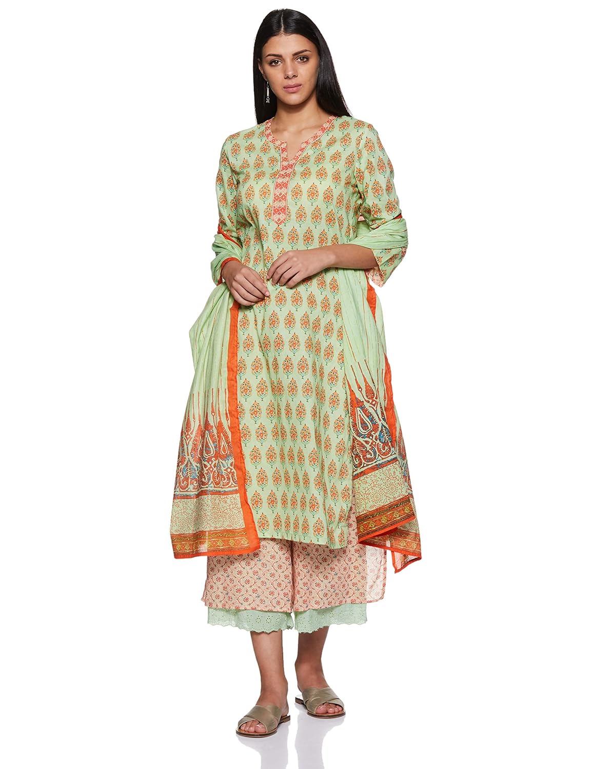 BIBA Women Salwar Suit Set Amazon.in Clothing & Accessories