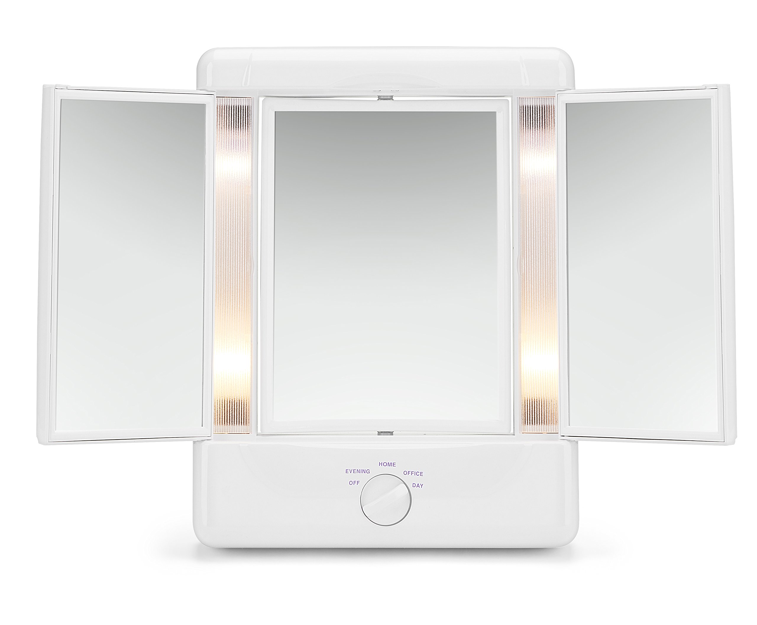 Illumina by Conair Collection TwoSided Lighted Makeup Mirror with 3
