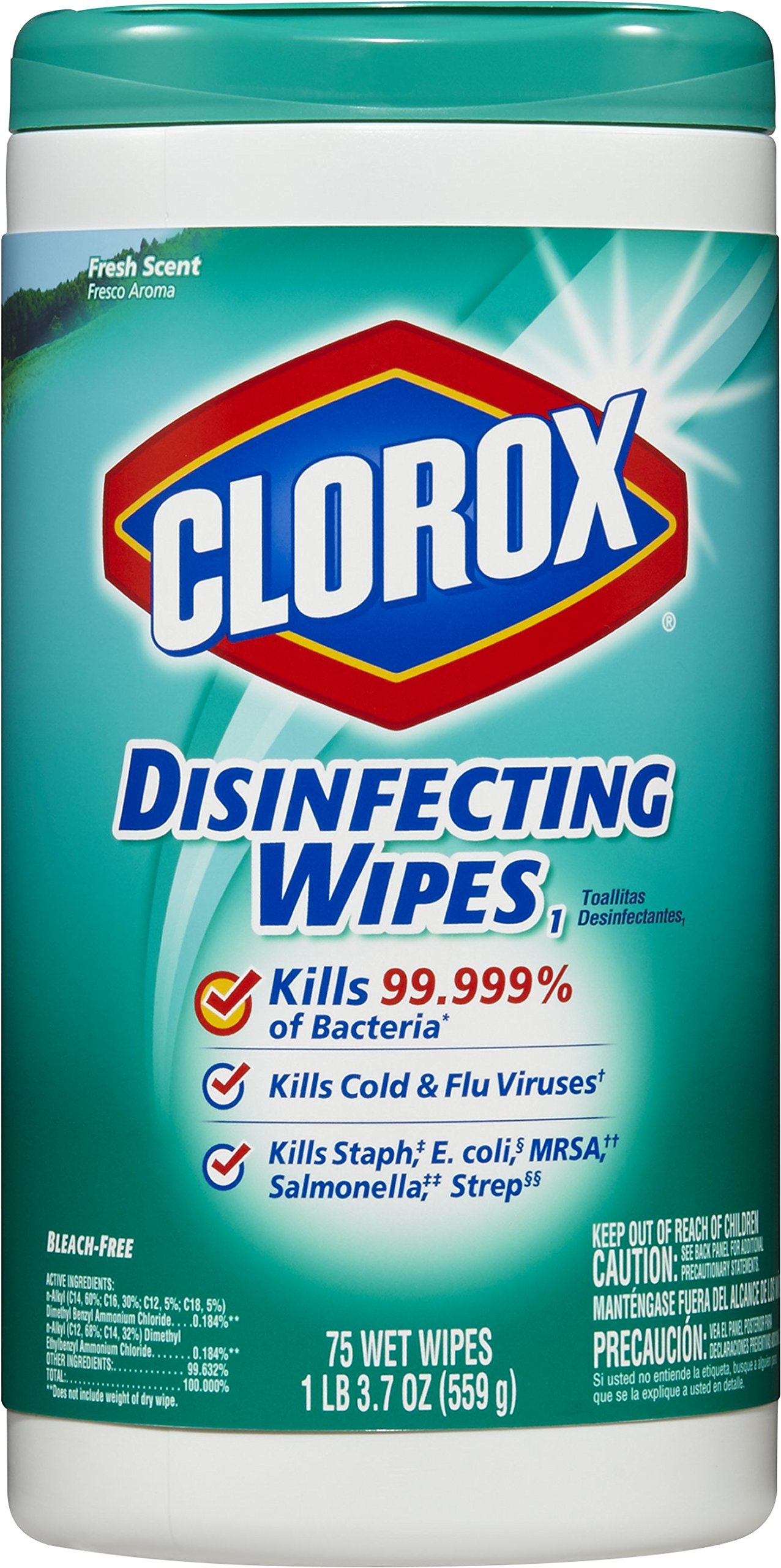 Clorox Disinfecting Wipes, Fresh Scent, 75 Count