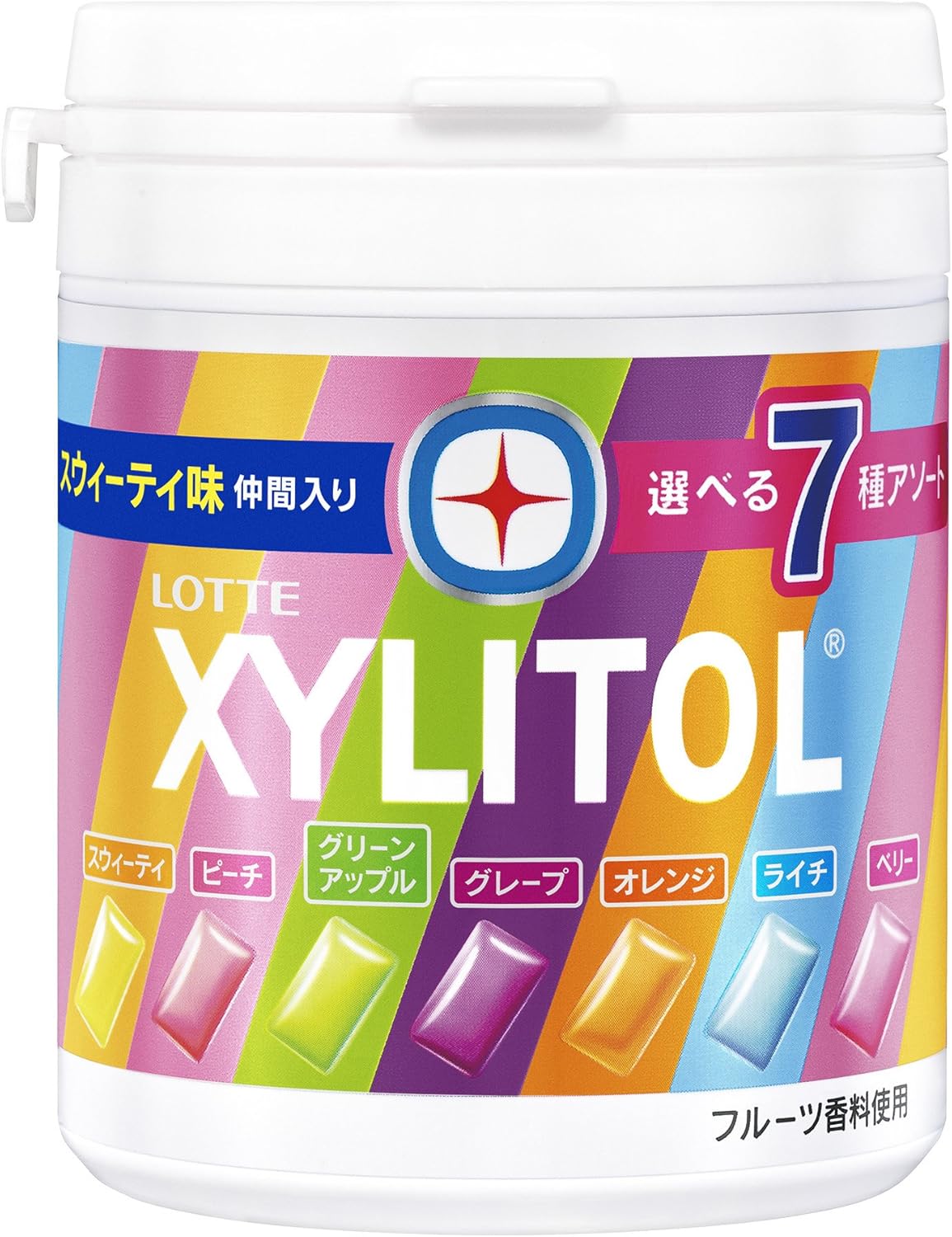 Amazon ロッテ キシリトールガム 7種アソートボトル 143g ロッテ 食品 飲料 お酒 通販
