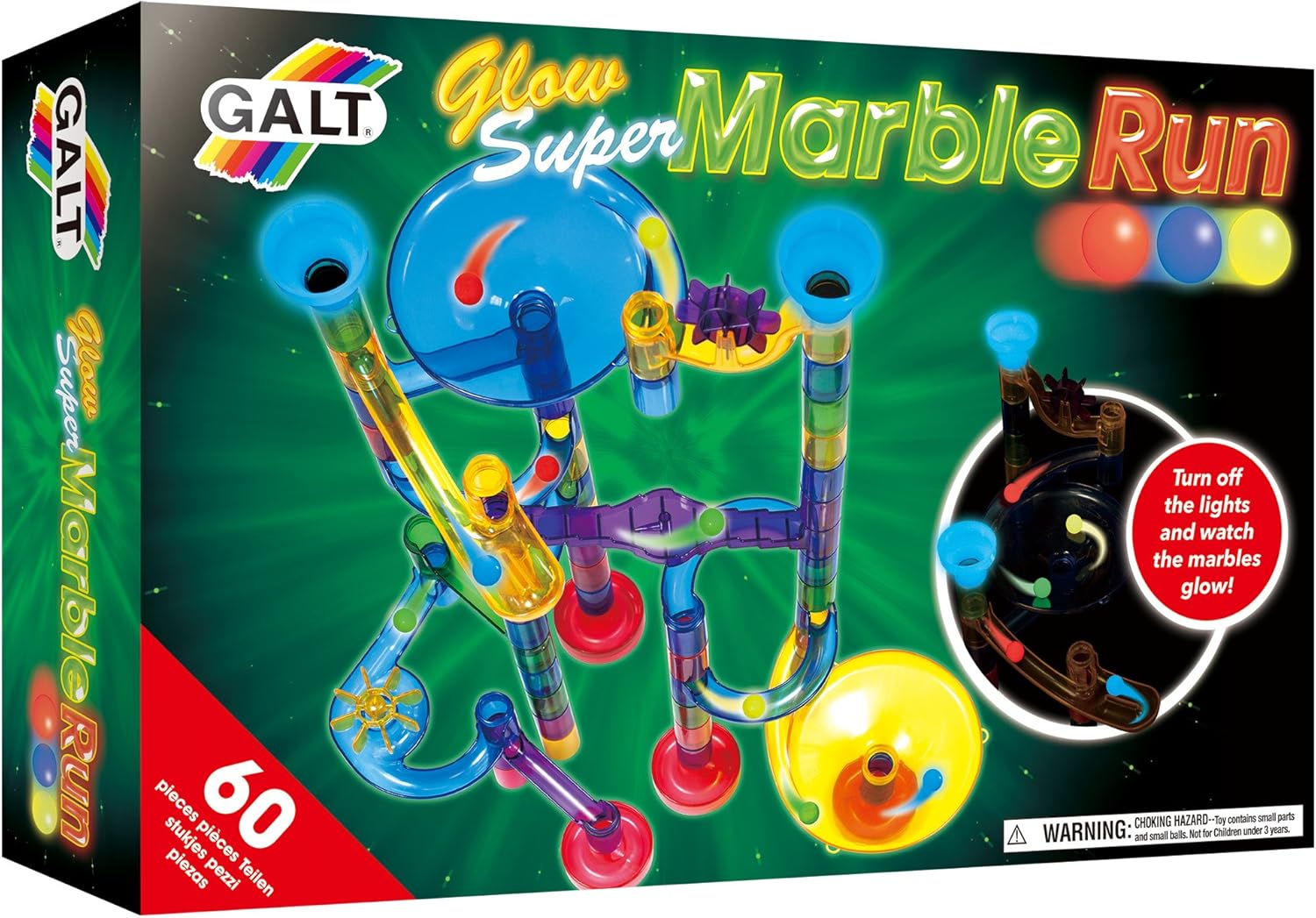 glow in the dark marble run