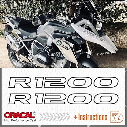 2x BMW R1200GS ADVENTURE Black//Blue PEGATINA R1200 GS ADESIVI AUTOCOLLANT R 1200
