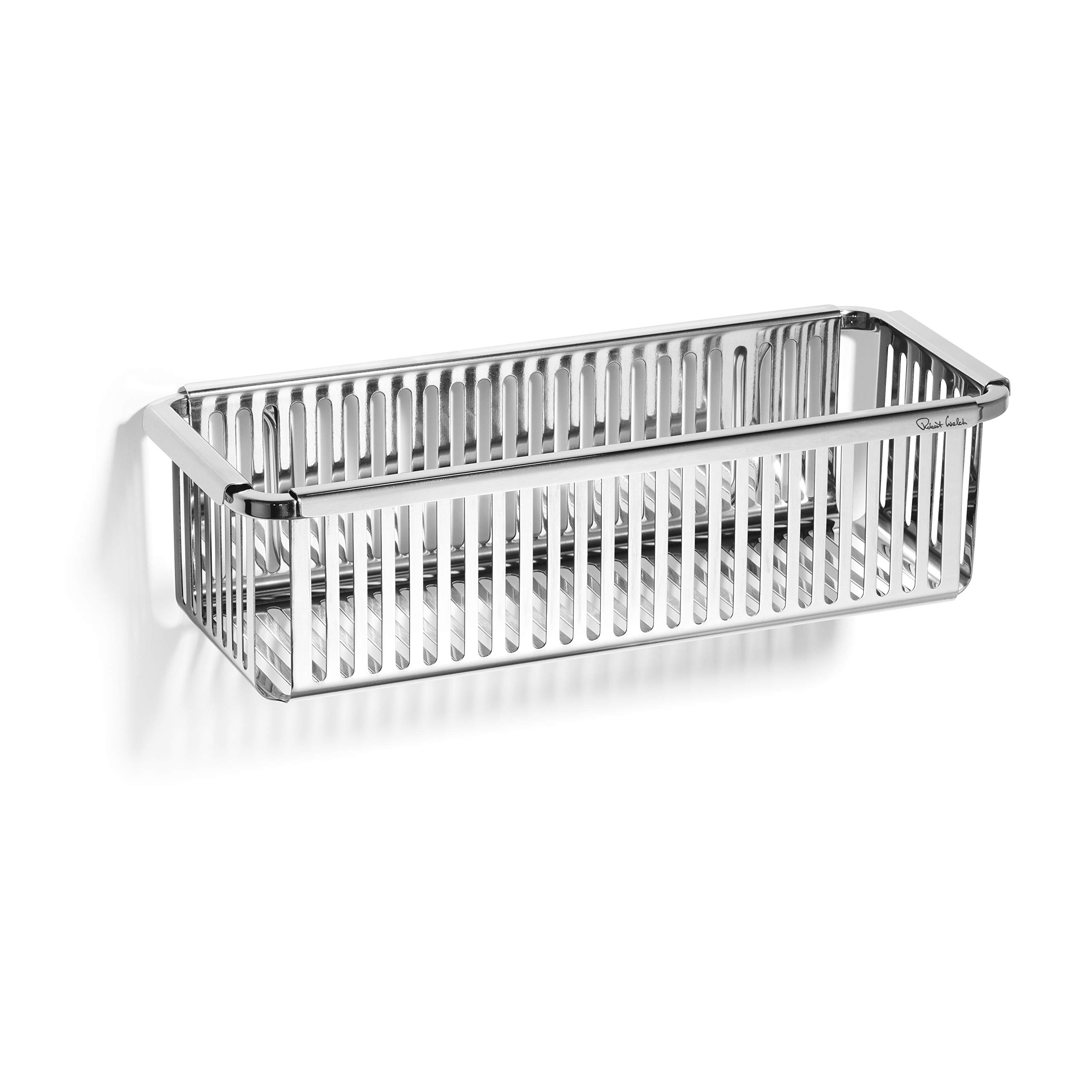 Robert Welch Burford Shower Basket Single. Made from stainless steel. Easy to clean. — image 1