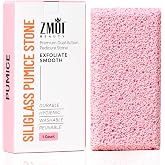 ZMOI Siliglass Pumice Stone Callus Remover for Feet, Elbows, Hands, and Knees, Spain Made - 2 in 1 Pedicure Exfoliator and Scrubber for Rough, Hard Skin (1 Pack)