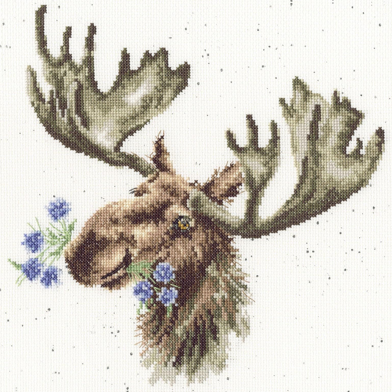 Bothy Threads Counted Cross Stitch Kit - It Moose Be Love