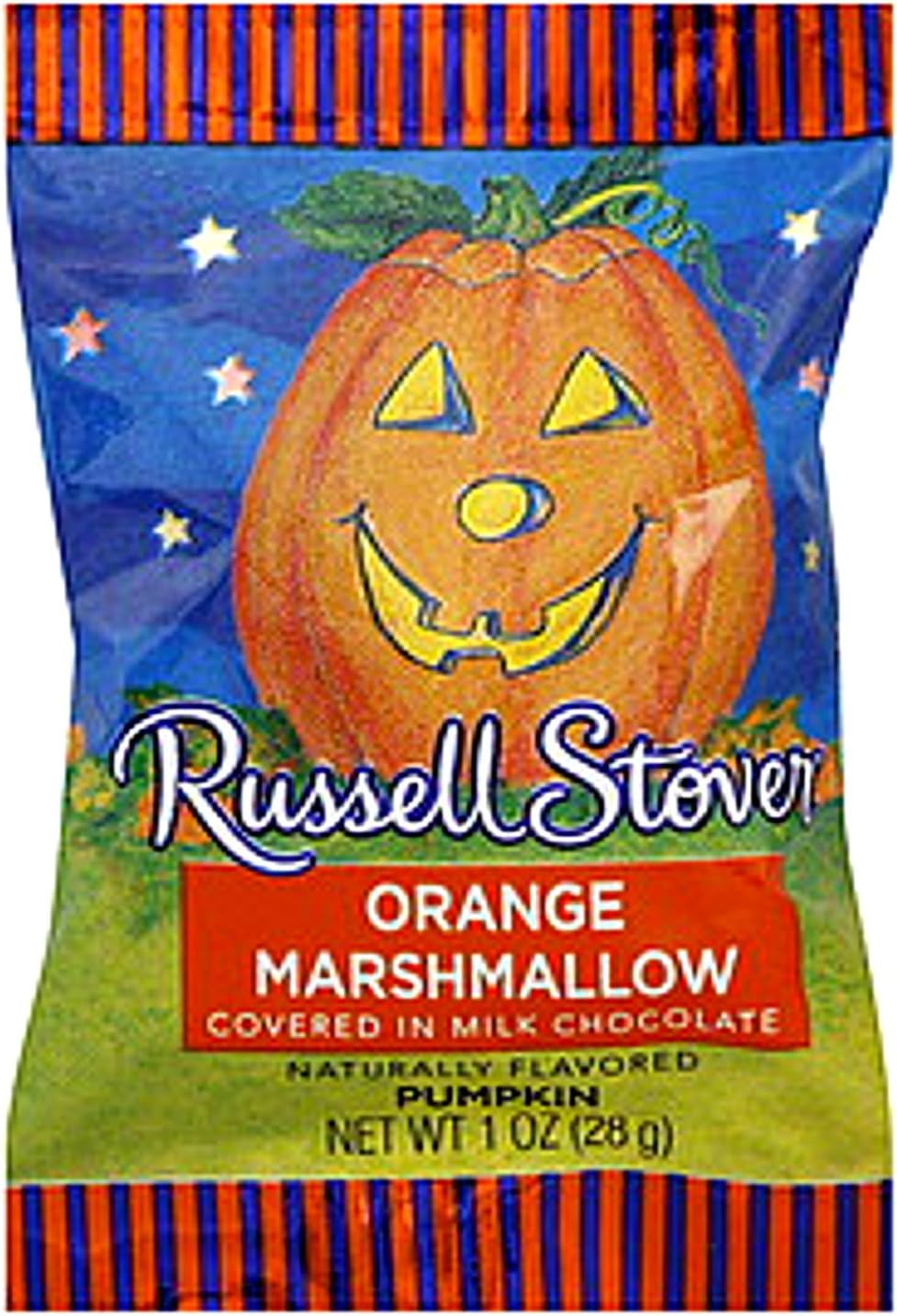 Russell Stover Orange Marshmallow Covered in Milk Chocolate Pumpkin